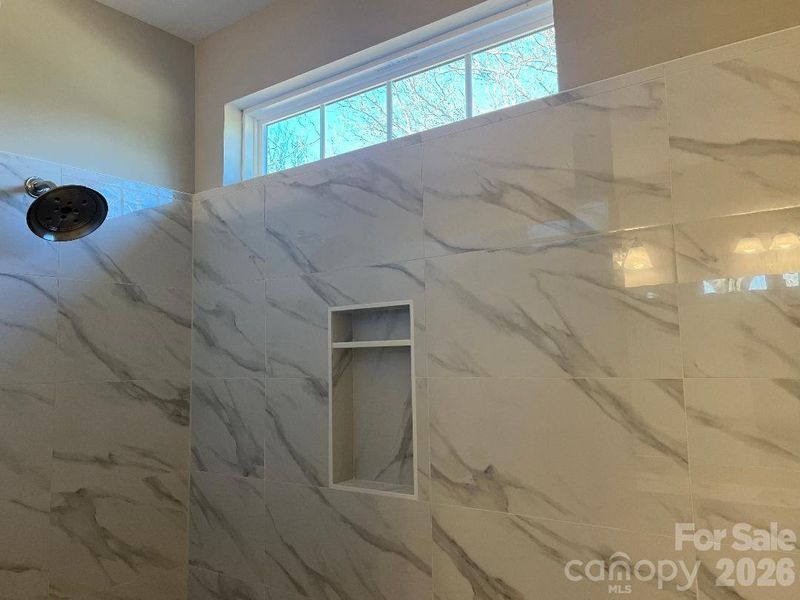 Roman Style Walk-In Ceramic Tile Shower