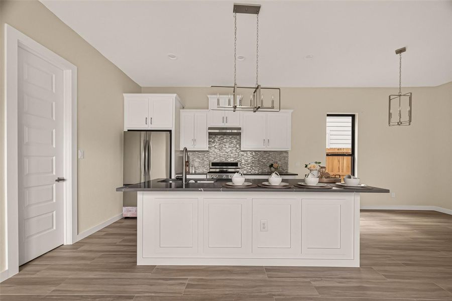 Furnished interior view inside a new home in , Houston (Image 8).
