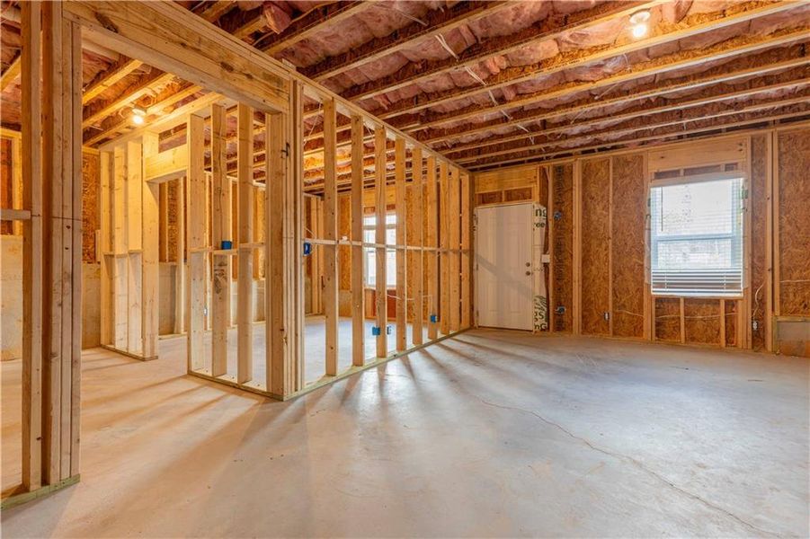 In-progress construction of a new home in Creekside at Farmers Crossing, Ball Ground, GA (Image 45).