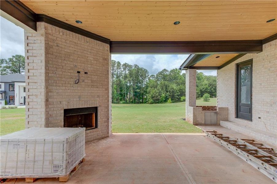 Exterior details and patio area of a home in , Buford (Image 3).