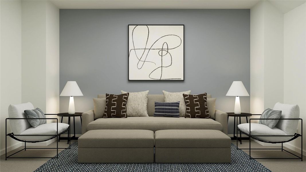 Furnished interior view inside a new home in The Preserve at Rosenberg, Rosenberg (Image 7).