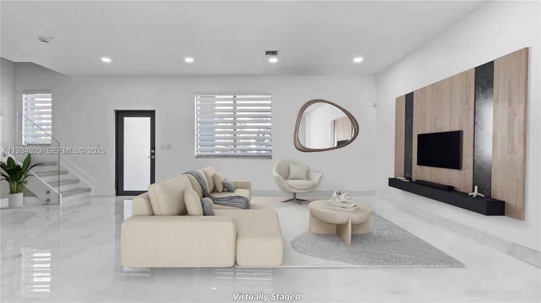 Furnished interior view inside a new home in , Doral (Image 11).