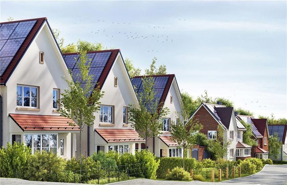 Front exterior of a new home in , Alpharetta, GA, highlighting curb appeal (Image 11).