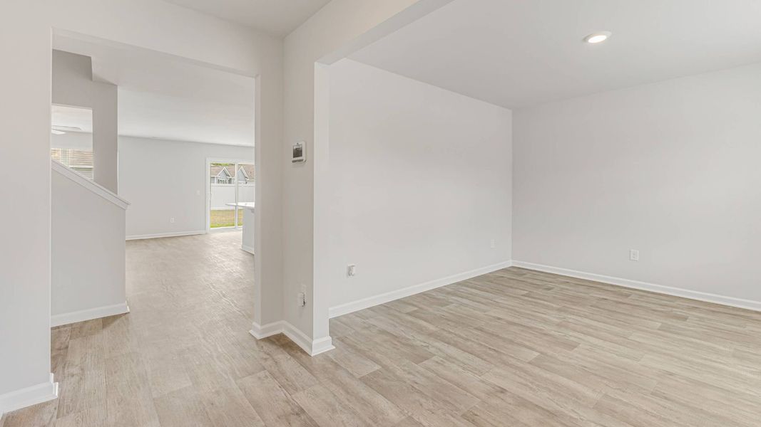 Representative unfurnished interior of a home built from the HAYDEN by D.R. Horton in Saltgrass Landing, Winnabow (Image 14).
