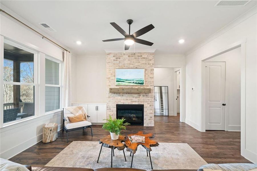 Furnished interior view inside a new home in , Ellijay (Image 6).