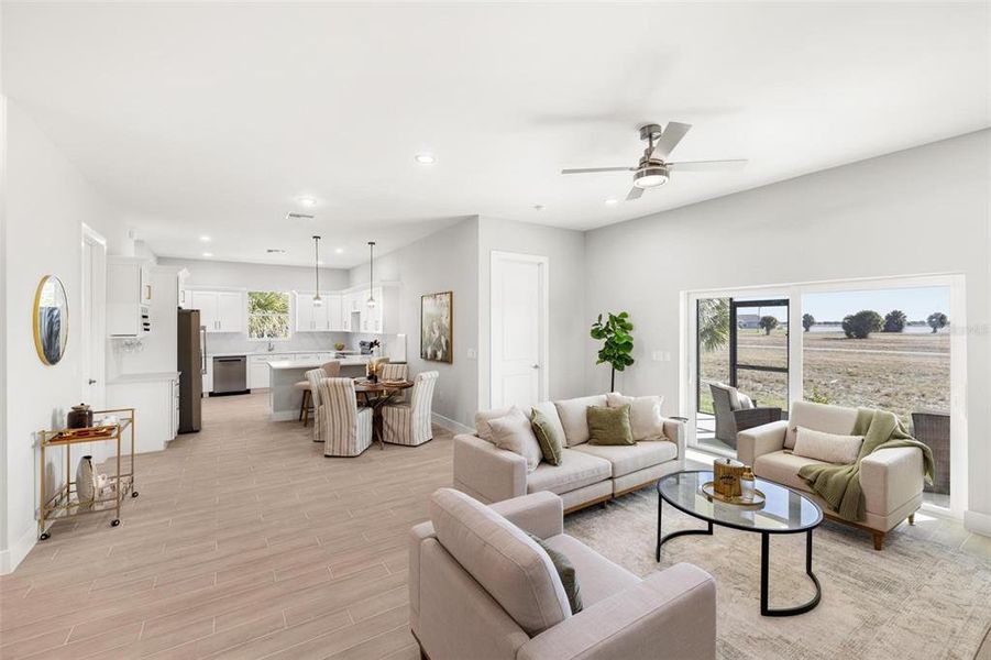 Furnished interior view inside a new home in , Placida (Image 13). Furnished interior view inside a new home in , Placida (Image 13).