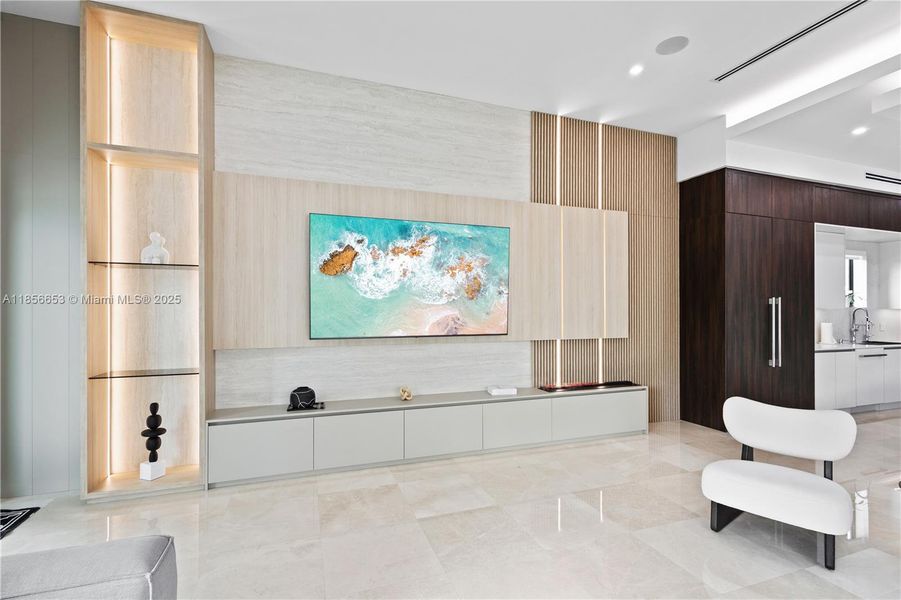 Furnished interior view inside a new home in , Miami (Image 10).