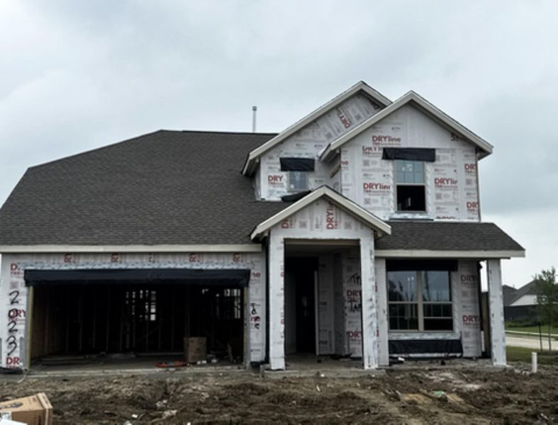 In-progress construction of a new home in Cedar Pointe, Crosby, TX (Image 17).