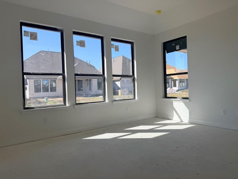 Actual progress of your home.