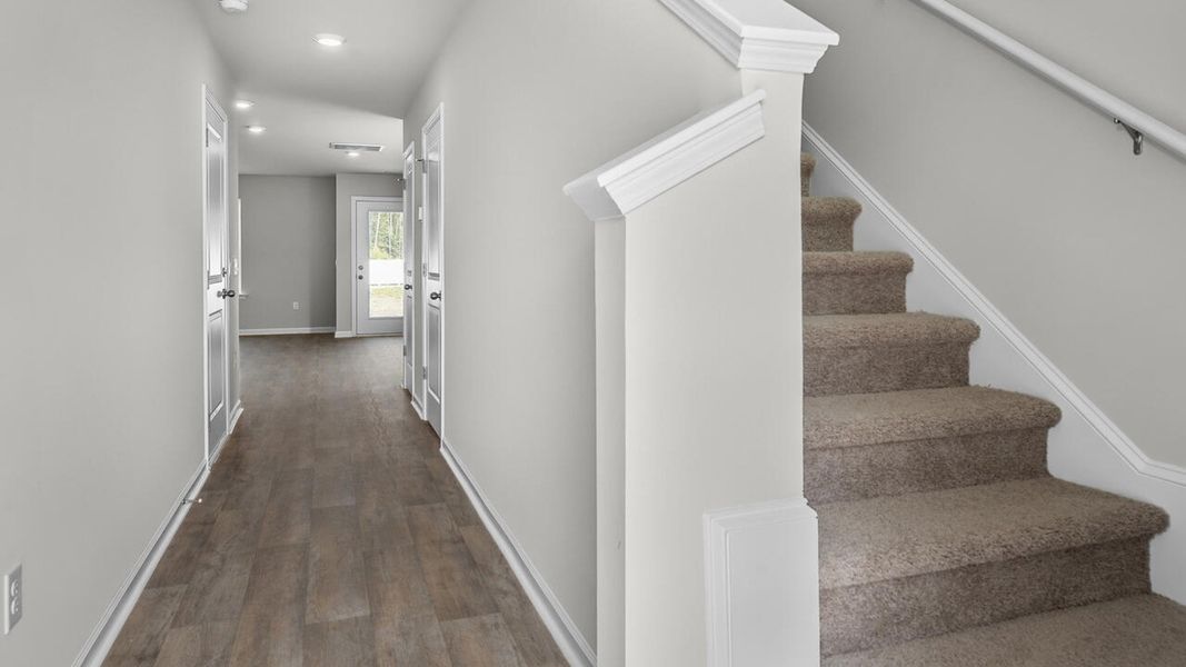 Spacious, unfurnished interior of a new home in Townes at Seabrooke, Leland (Image 19).
