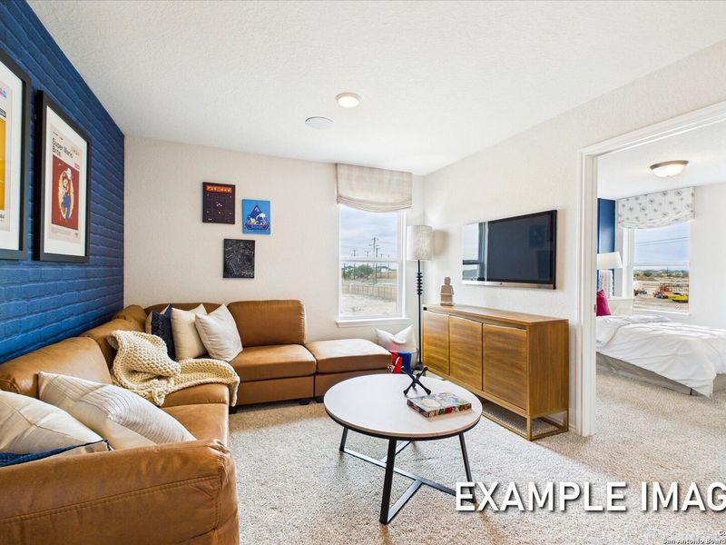 Furnished interior view inside a new home in Agave, San Antonio (Image 22).
