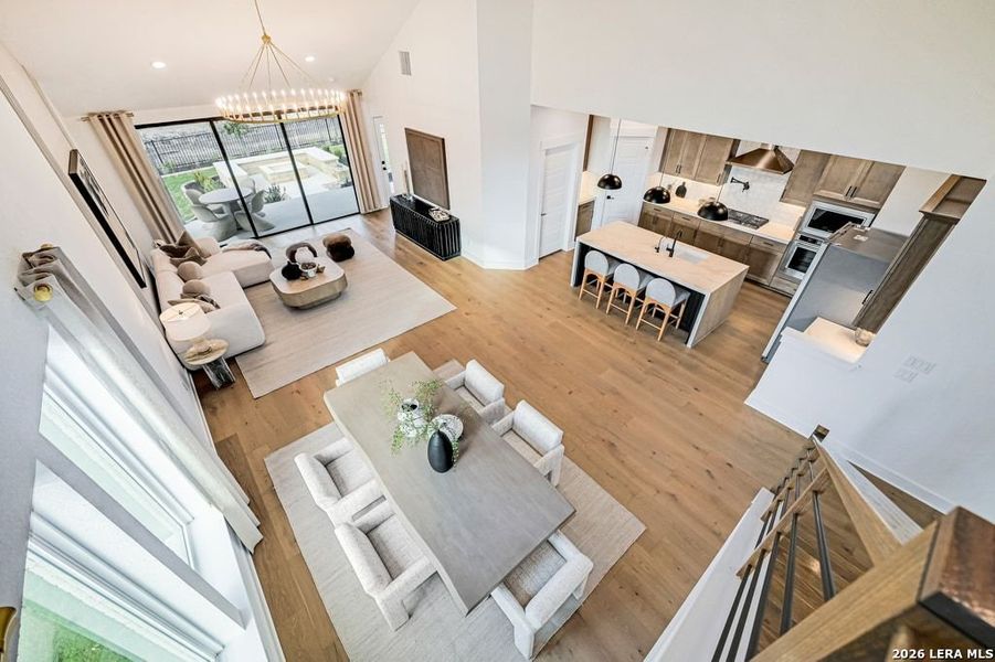 Furnished interior view inside a new home in Nopal Valley, San Antonio (Image 8).