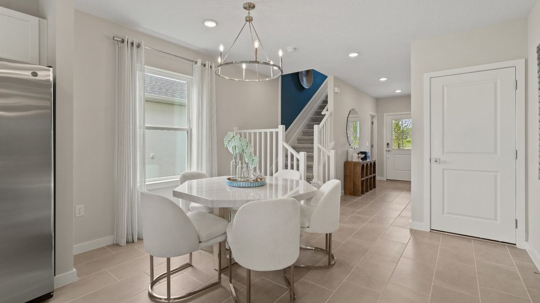 Ponte Vedra Model Home Dining Area at Willowbrook North by DRB Homes in Winter Haven FL Ponte Vedra Model Home Dining Area at Willowbrook North by DRB Homes in Winter Haven FL