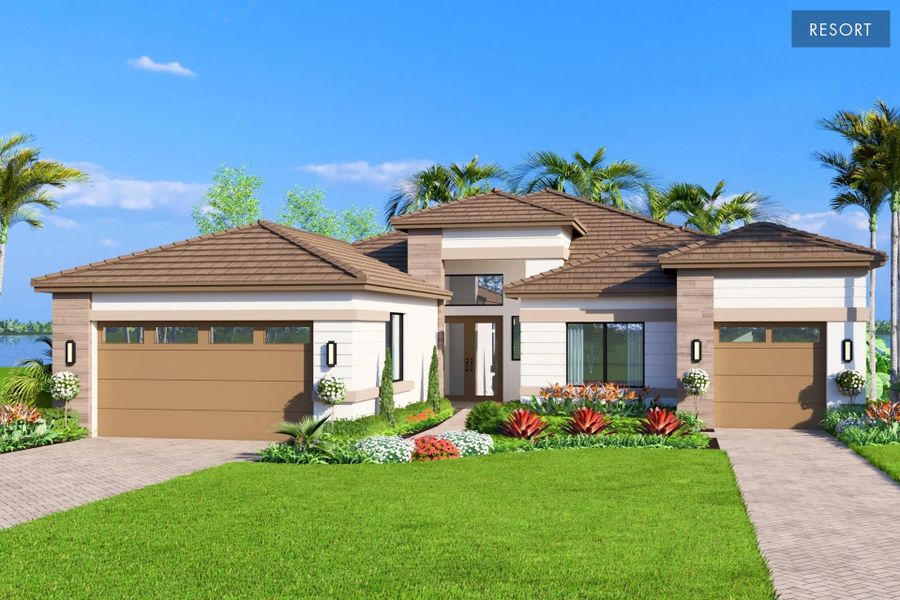 Representative exterior photo of a completed home built from the Michele II by GL Homes in Valencia Vista at Riverland, Port St. Lucie, FL (Image 2). Representative exterior photo of a completed home built from the Michele II by GL Homes in Valencia Vista at Riverland, Port St. Lucie, FL (Image 2).
