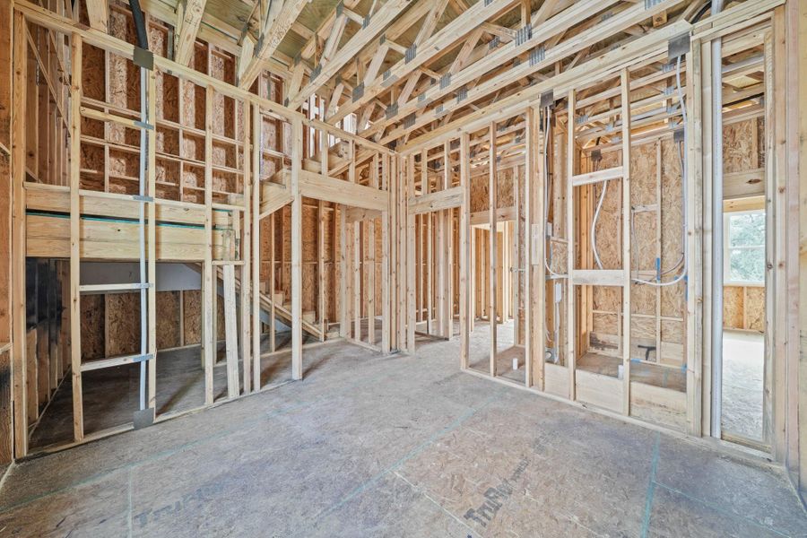 With tall ceilings throughout the home, a spacious feeling is assured. With tall ceilings throughout the home, a spacious feeling is assured.