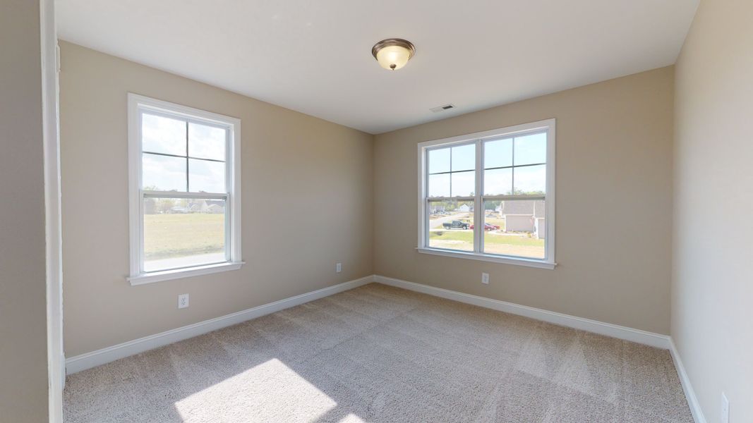 Representative unfurnished interior of a home built from the Ryder by Bill Clark Homes in Arbor Hills South II, Greenville (Image 34). Representative unfurnished interior of a home built from the Ryder by Bill Clark Homes in Arbor Hills South II, Greenville (Image 34).