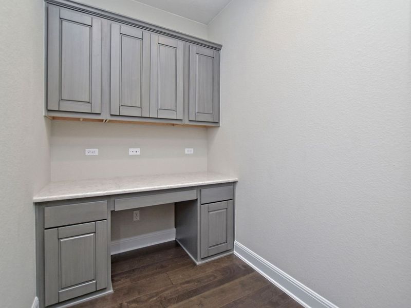 Representative furnished interior of a home built from the Madera II by Giddens Homes in Scofield Farms Estates, Georgetown (Image 188).