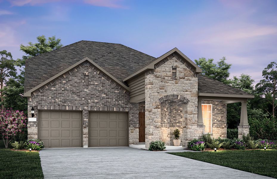 Representative exterior photo of a completed home built from the Keller by Pulte Homes in Kings Way, Denton, TX (Image 27). Representative exterior photo of a completed home built from the Keller by Pulte Homes in Kings Way, Denton, TX (Image 27).