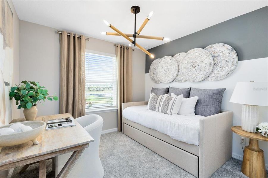 Furnished interior view inside a new home in Parkside Trails, Clermont (Image 19).