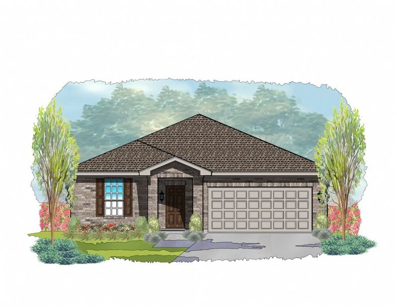 Representative exterior photo of a completed home built from the Wingate by Steve Klein Custom Builder in TerraVista, Victoria, TX (Image 5). Representative exterior photo of a completed home built from the Wingate by Steve Klein Custom Builder in TerraVista, Victoria, TX (Image 5).