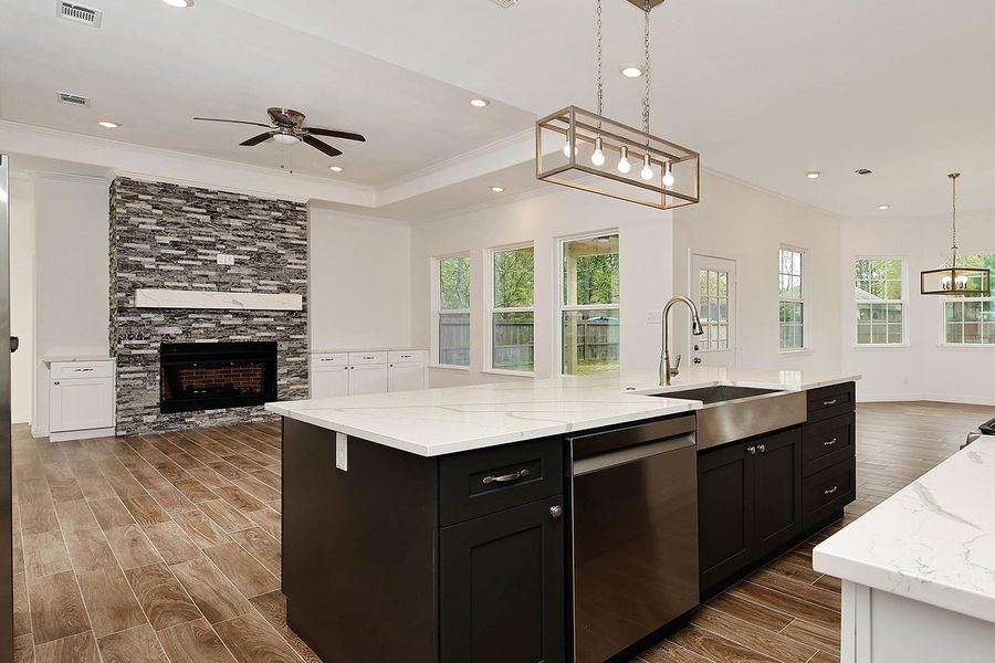 Furnished interior view inside a new home in , Magnolia (Image 7).