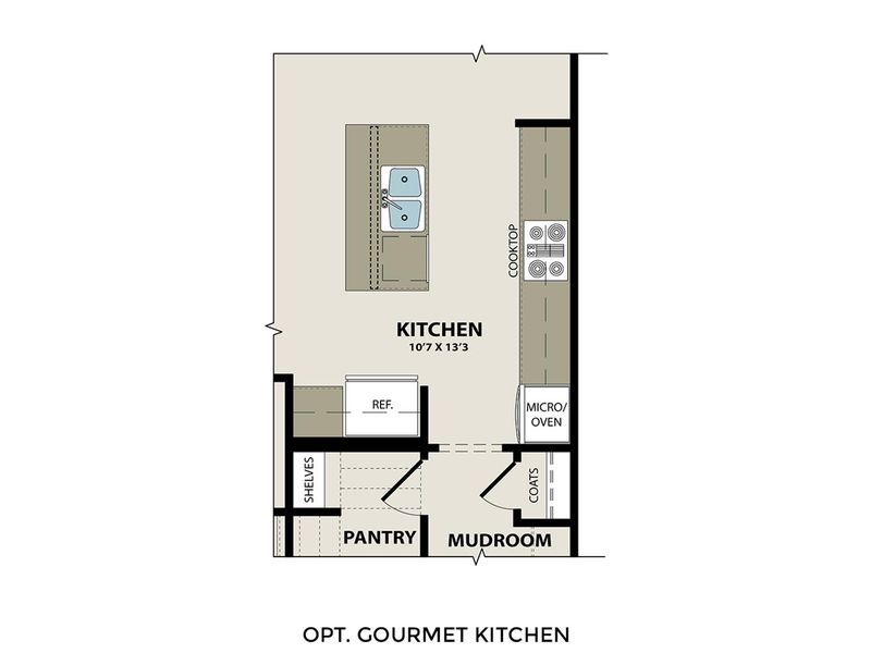 2D floor plan layout of this home in Lake Park Villas, Wylie, TX (Image 6).
