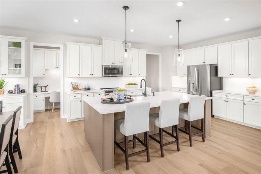 Representative furnished interior of a home built from the Normandy by Ryan Homes in Eagles Crest, Cornelia (Image 4).