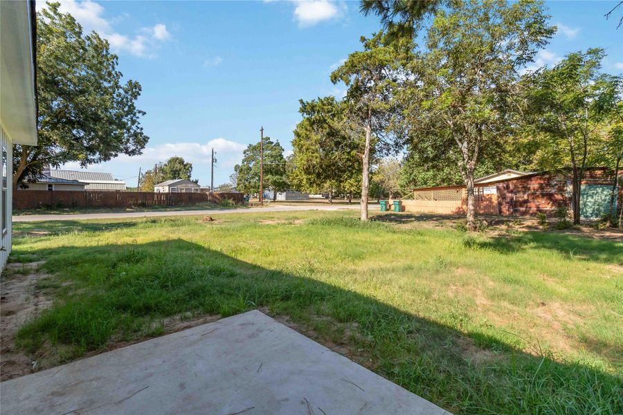 View of yard featuring a patio area