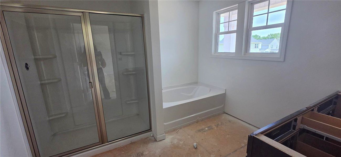 In-progress construction of a new home in Brownstone Park, Easley, SC (Image 7).