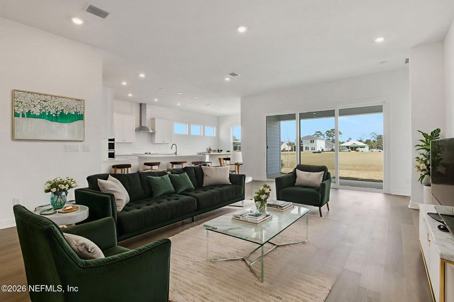 Furnished interior view inside a new home in Veranda Bay, Flagler Beach (Image 7).