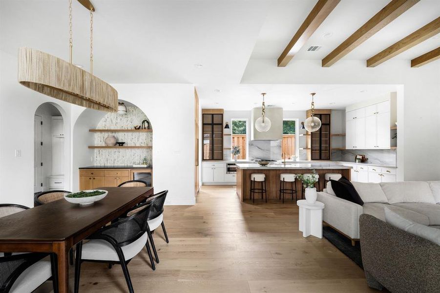 Furnished interior view inside a new home in , Dallas (Image 6).