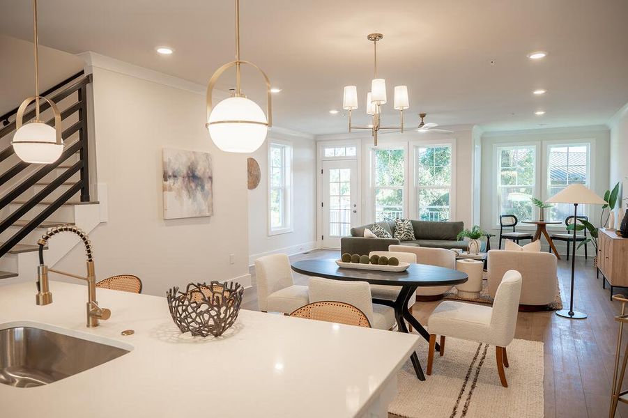 Furnished interior view inside a new home in , North Charleston (Image 9).