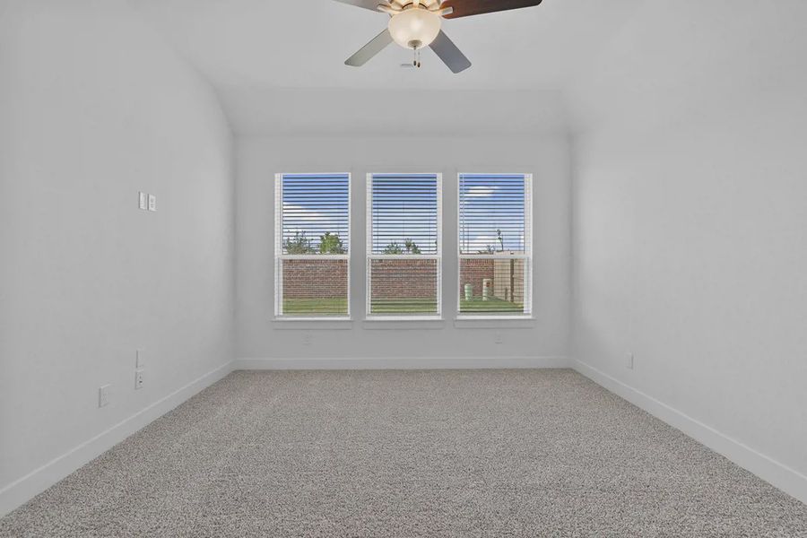 Representative unfurnished interior of a home built from the Brooks by Chesmar Homes in Grange, Katy (Image 25).