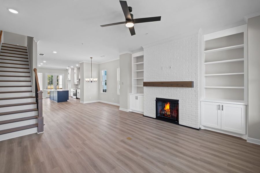 Spacious, unfurnished interior of a new home in The Village at River Green, Canton (Image 11).