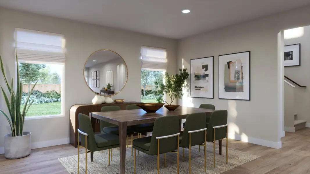 Representative furnished interior of a home built from the 3554 by Risewell Homes in Parkton Square, Kyle (Image 6).