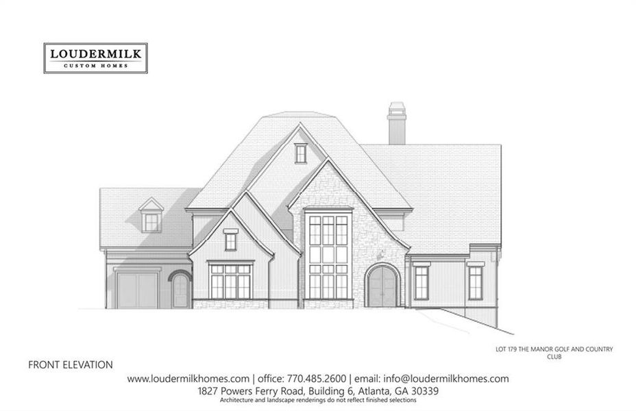Exterior rendering of this home design in , Milton, GA (Image 6).
