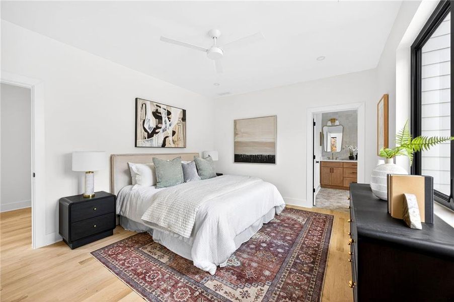 Furnished interior view inside a new home in , Atlanta (Image 16).