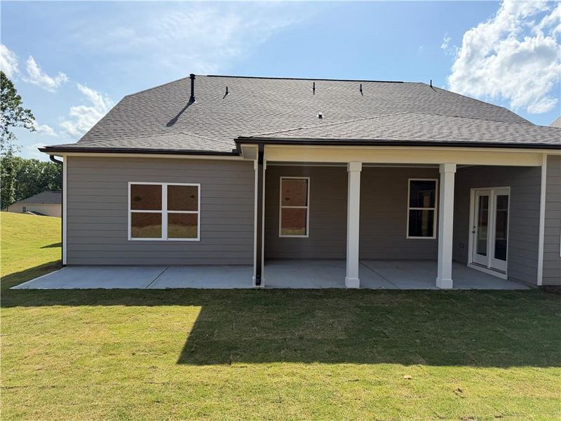 Exterior details and patio area of a home in Mallard’s Landing, Jefferson (Image 23).
