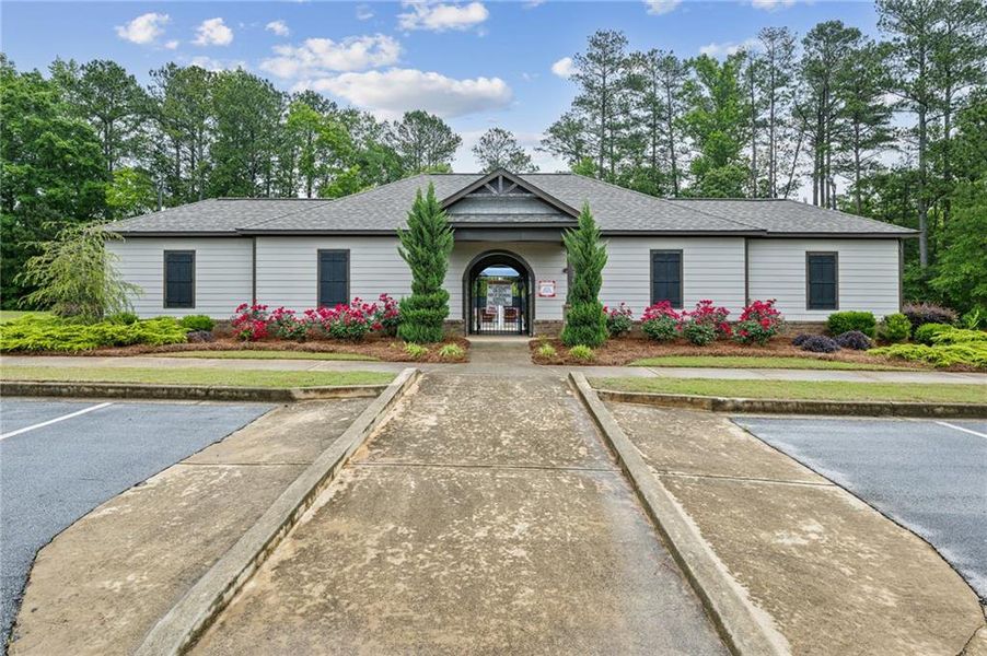 Front exterior of a new home in The Enclave at Flat Rock Hills, Stonecrest, GA, highlighting curb appeal (Image 19).