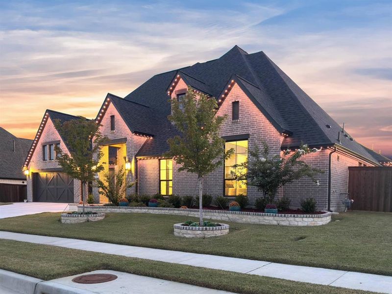 Front exterior of a new home in , McLendon-Chisholm, TX, highlighting curb appeal (Image 20). Front exterior of a new home in , McLendon-Chisholm, TX, highlighting curb appeal (Image 20).
