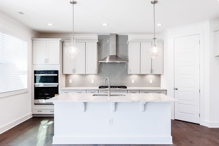 Furnished interior view inside a new home in High Grove Oaks, Fuquay Varina (Image 7). Furnished interior view inside a new home in High Grove Oaks, Fuquay Varina (Image 7).