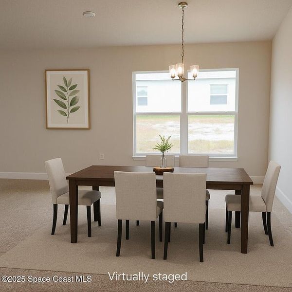 Furnished interior view inside a new home in St. John Preserve, Palm Bay (Image 4). Furnished interior view inside a new home in St. John Preserve, Palm Bay (Image 4).