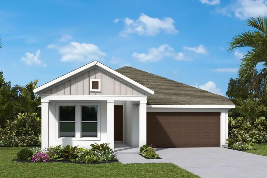 Representative exterior photo of a completed home built from the The Arden by David Weekley Homes in Soleta at Starkey Ranch – Traditional Series, Odessa, FL (Image 1). Representative exterior photo of a completed home built from the The Arden by David Weekley Homes in Soleta at Starkey Ranch – Traditional Series, Odessa, FL (Image 1).