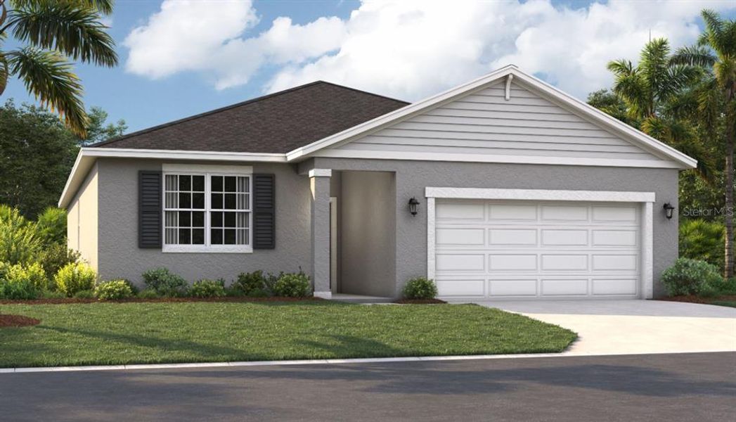 Front exterior of a new home in Scenic Terrace, Lake Hamilton, FL, highlighting curb appeal (Image 1). Front exterior of a new home in Scenic Terrace, Lake Hamilton, FL, highlighting curb appeal (Image 1).