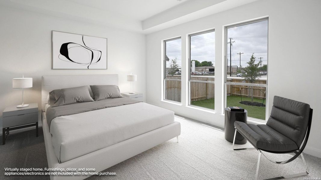 Furnished interior view inside a new home in Meadows of Mill Creek, Seguin (Image 4).