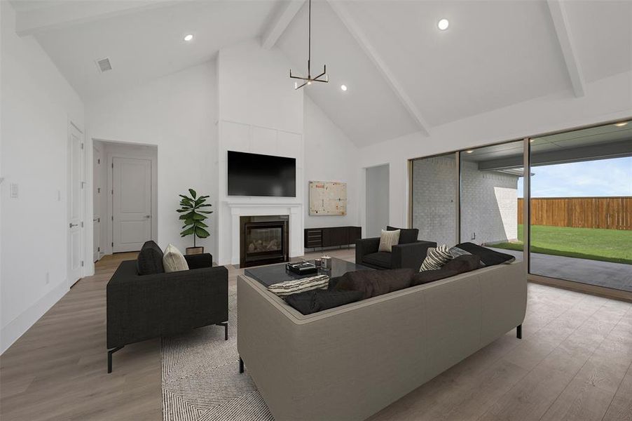 Furnished interior view inside a new home in Wellington, Haslet (Image 9).