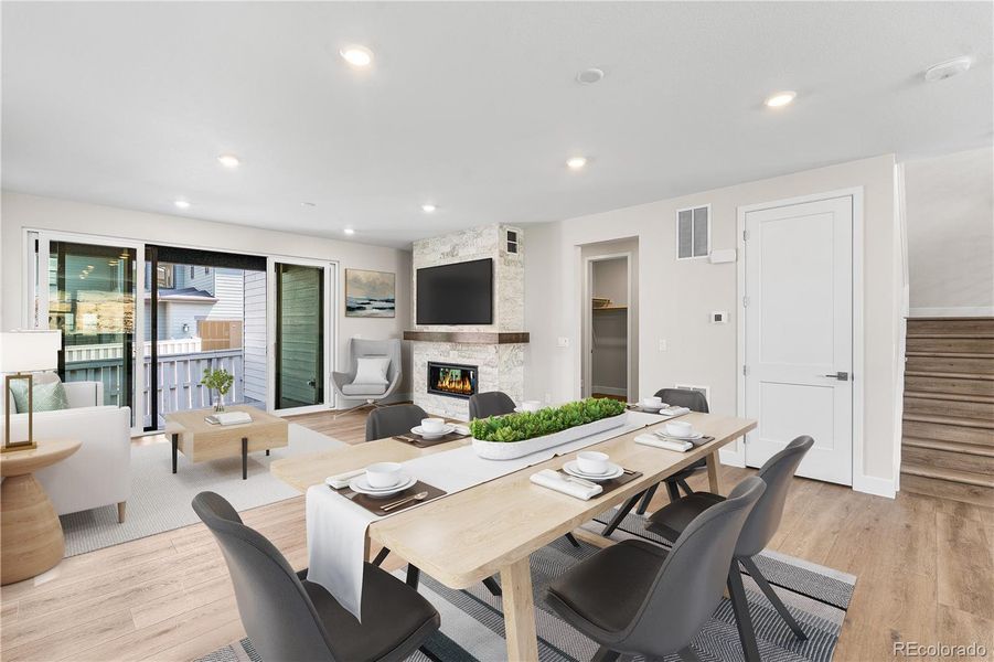 Furnished interior view inside a new home in Storytellers at Lyric, Lone Tree (Image 7).