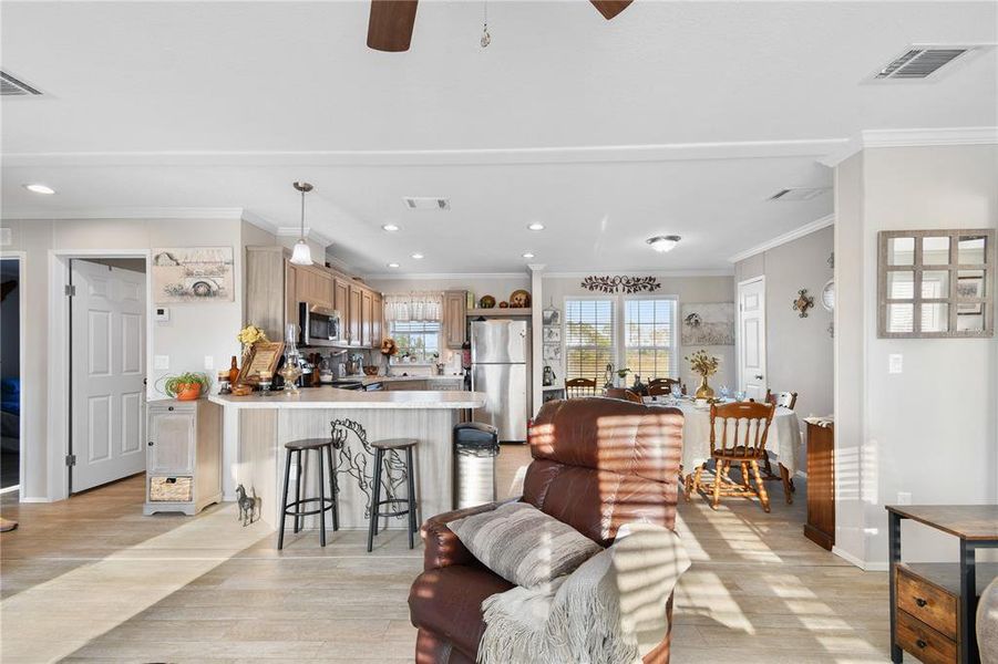 Furnished interior view inside a new home in , Ona (Image 5).
