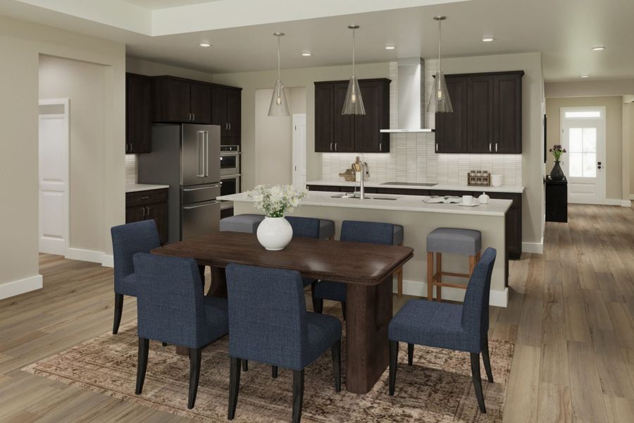 Representative furnished interior of a home built from the Emmett by Fischer Homes in Stonehaven, Hoschton (Image 5).