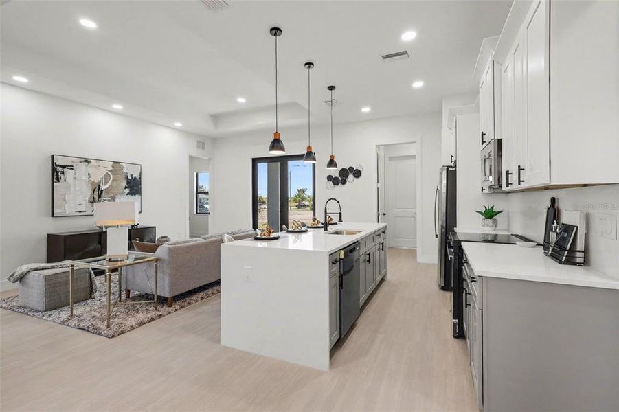 Furnished interior view inside a new home in , Cape Coral (Image 12).